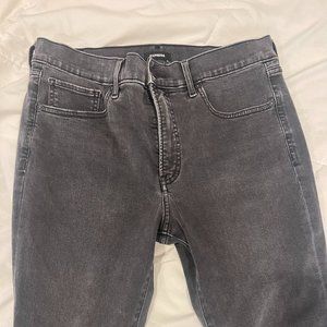 black faded express skinny jeans